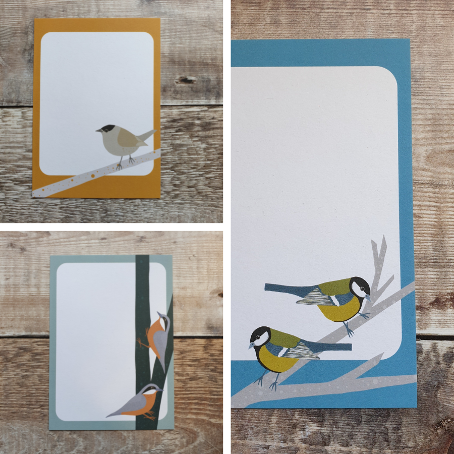 Garden Birds Mini Notes Writing Set