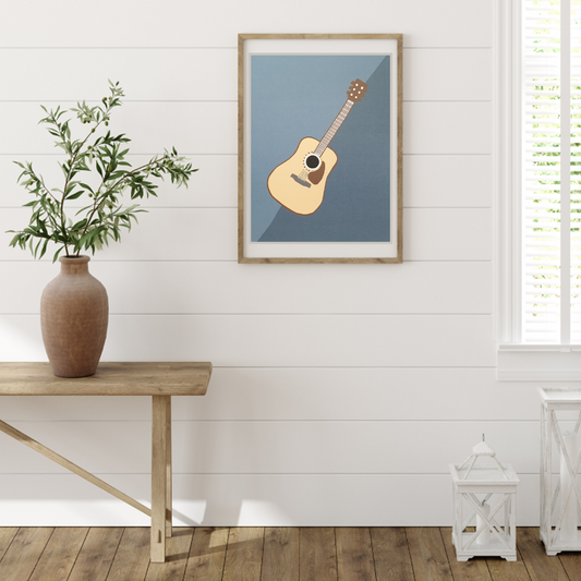 Guitar Art Print