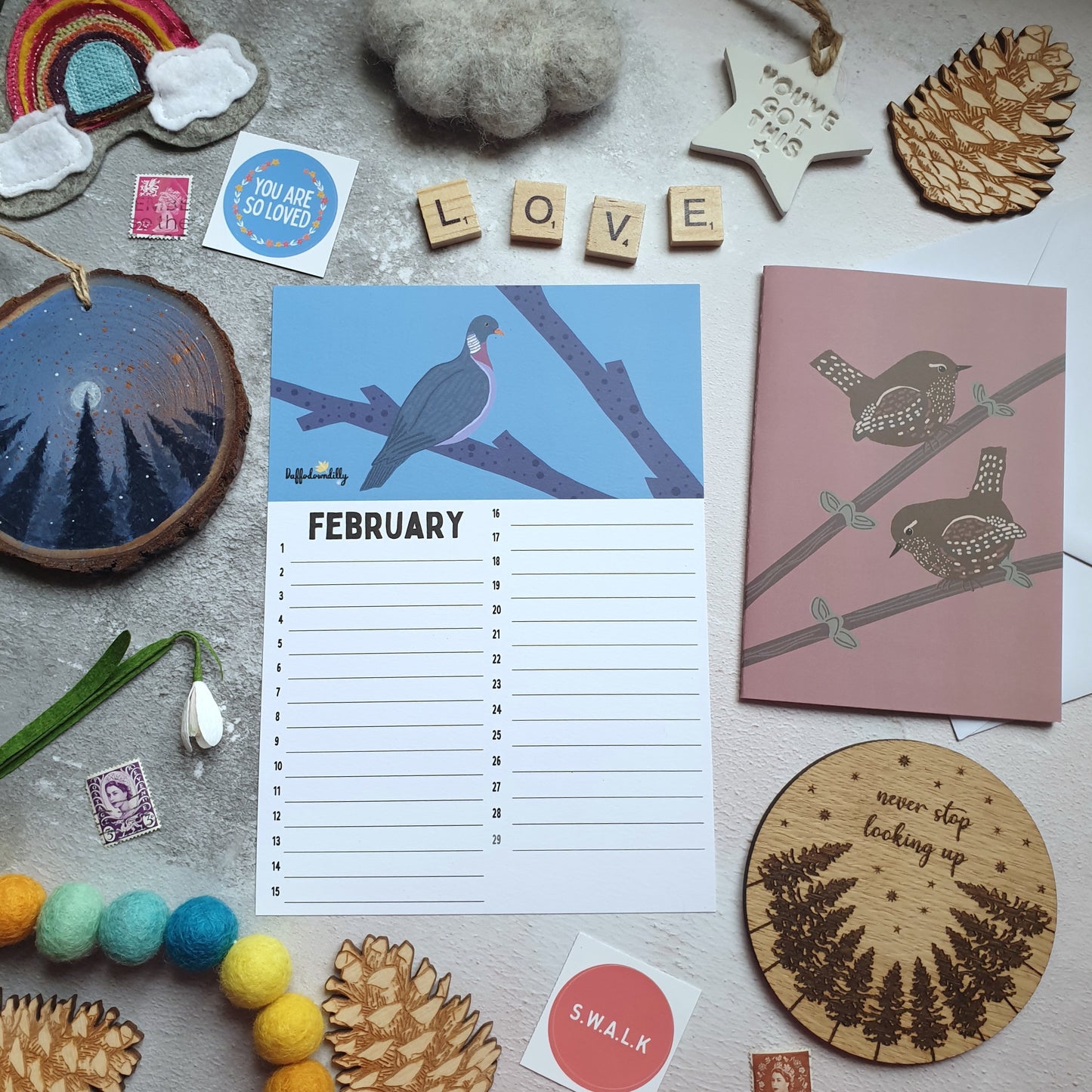 Perpetual A5 Calendar Sheets