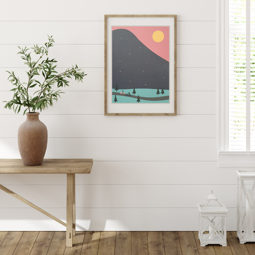 Peaks Art Print
