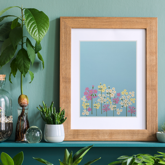 Primroses and Cowslips Art Print