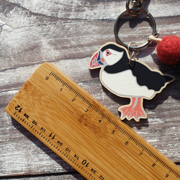 Puffin Bag Charm Keyring