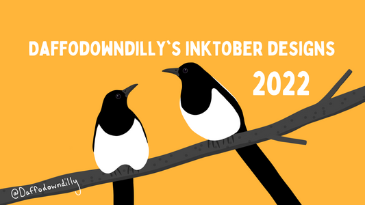 Daffodowndilly Inktober and Drawtober Designs 2022
