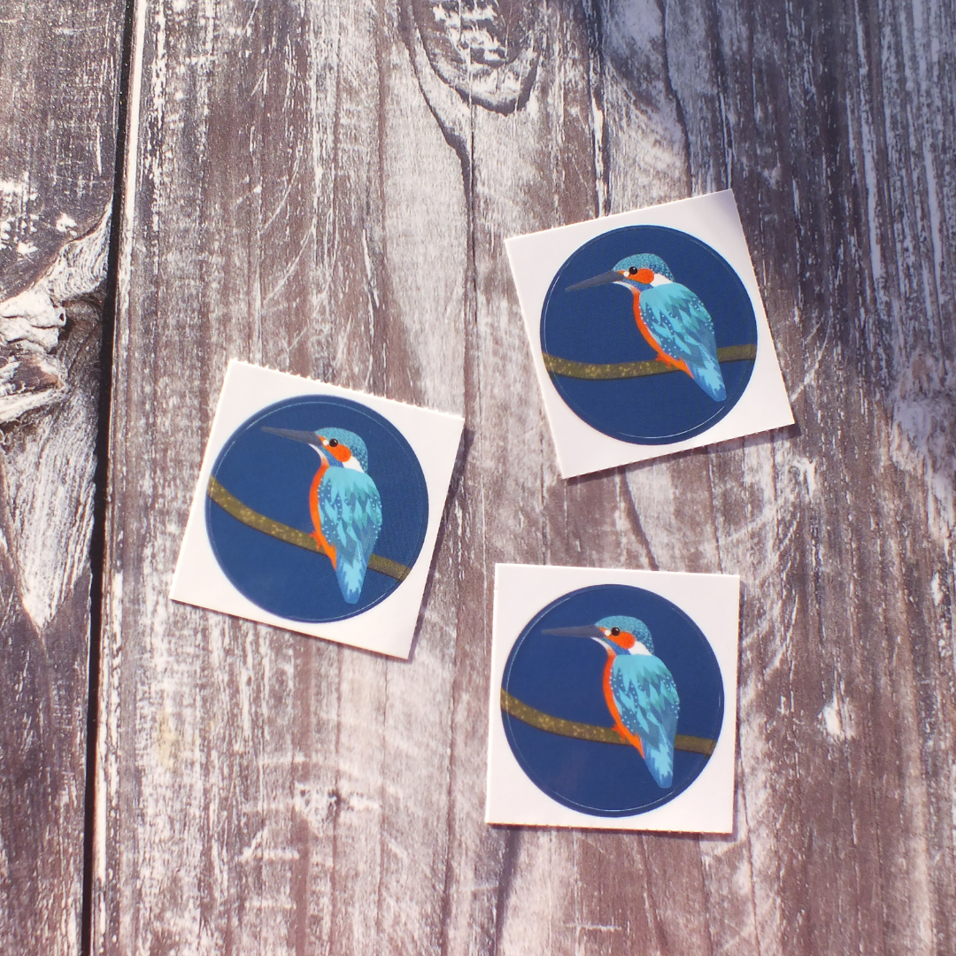 Kingfisher 38mm Vinyl Sticker