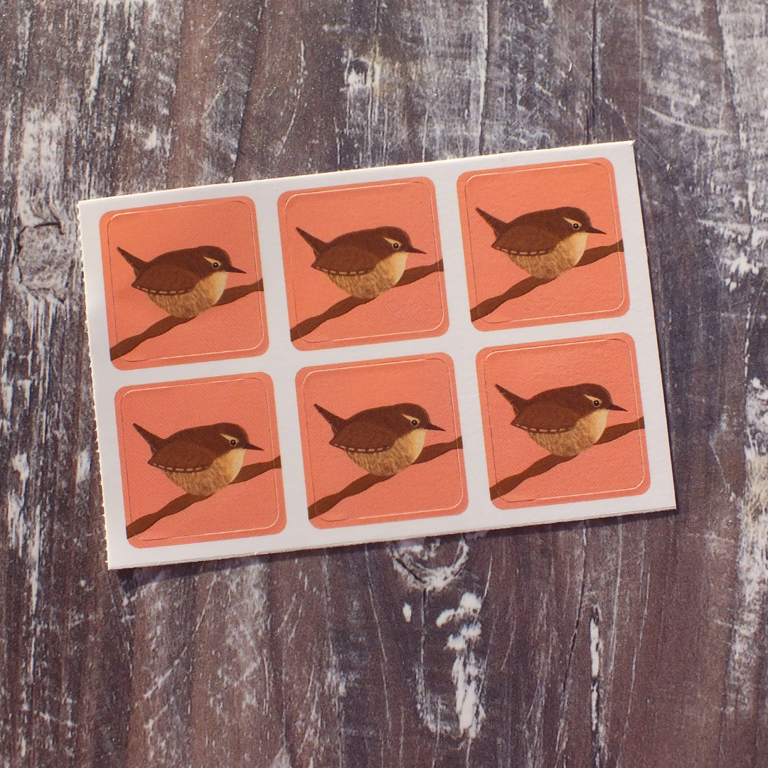 Birds Set 4 Envelope Sticker Collection - 24 stickers