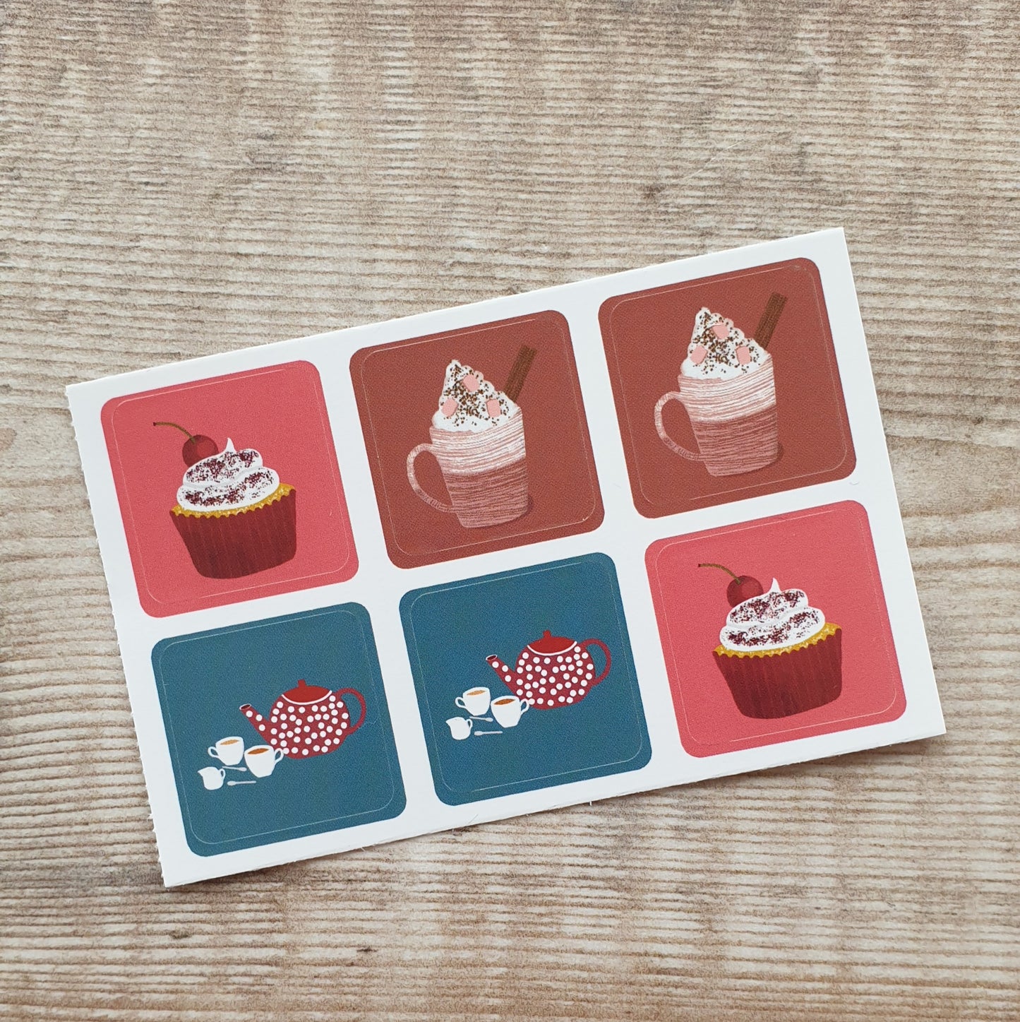 Delicious Envelope Stickers - Set of 6