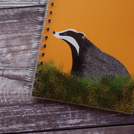 Sunset Badger Notebook