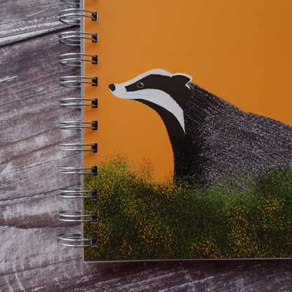 Sunset Badger Notebook