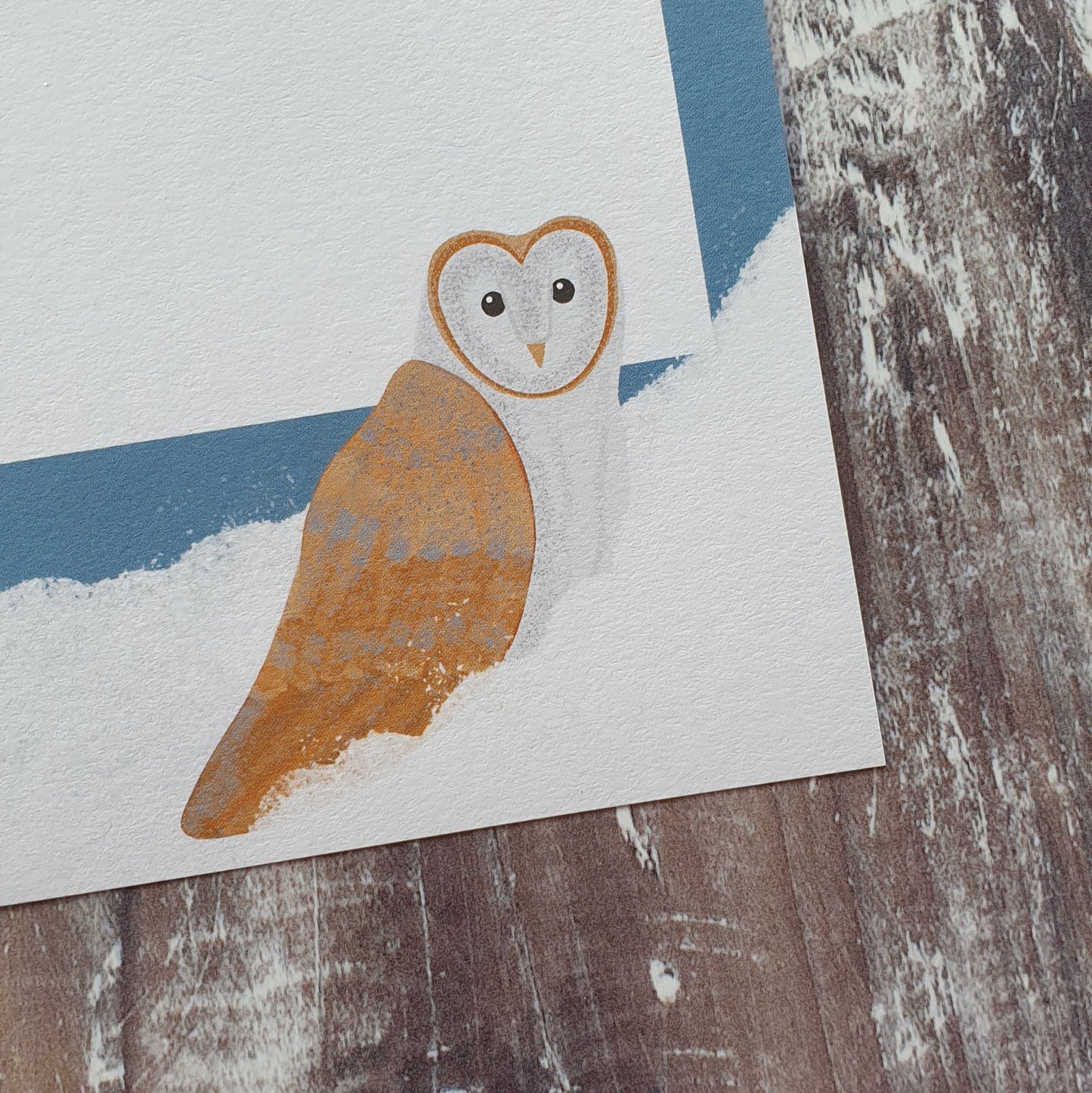 Fox and Barn Owl in the Snow Gift Note Set