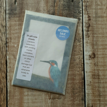 Gift Notes Seconds Pack - set of 20 sheets