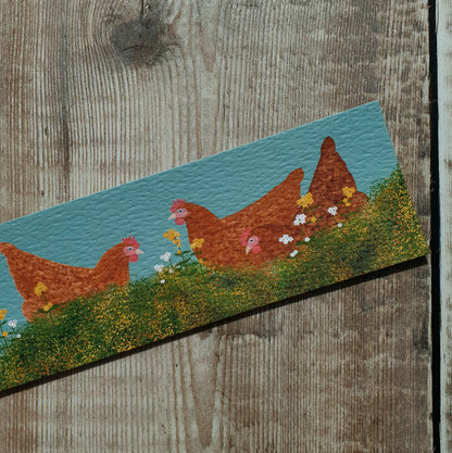 Three Hens Bookmark