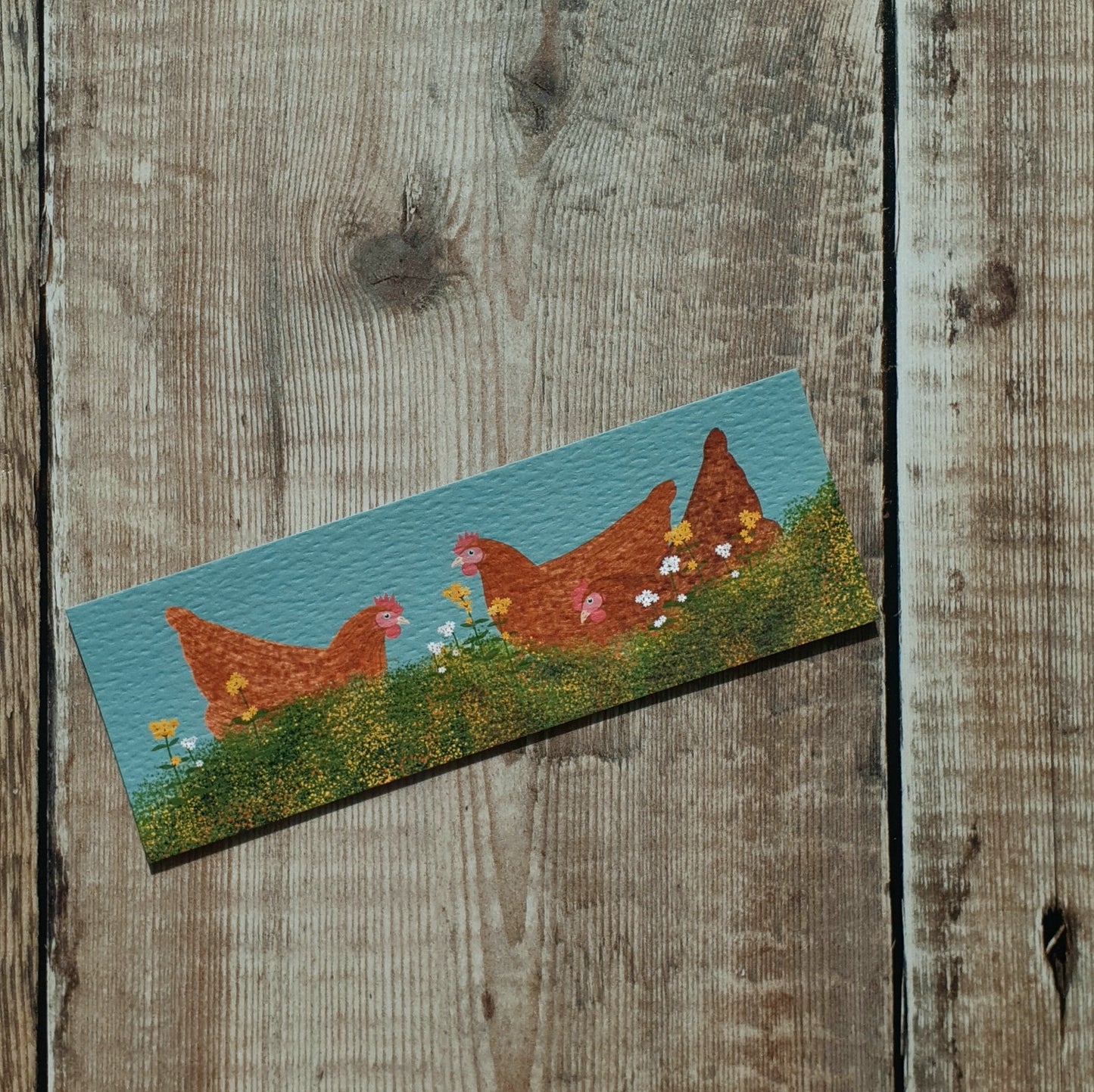 Three Hens Bookmark