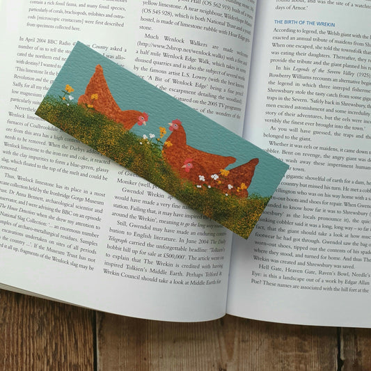 Three Hens Bookmark