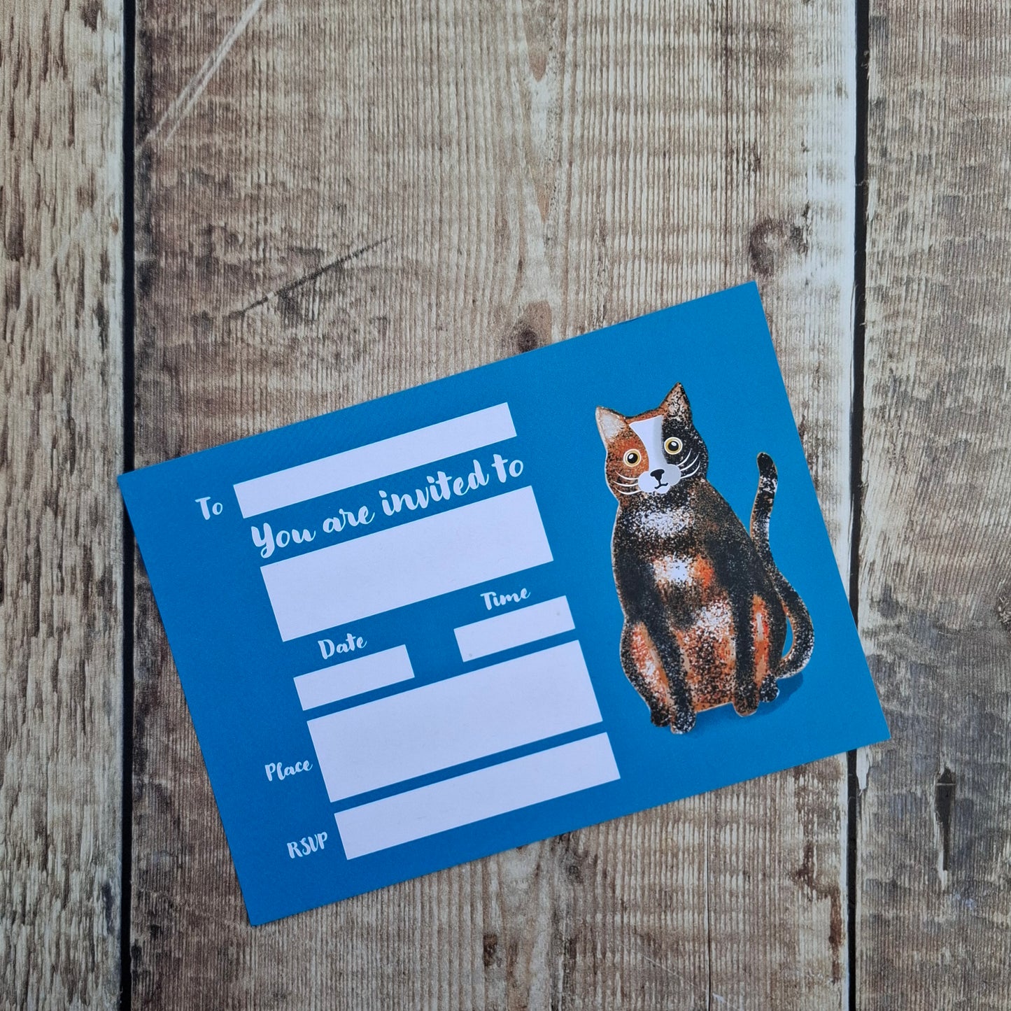 Calico Cat Party/Event invitations - Pack of 5