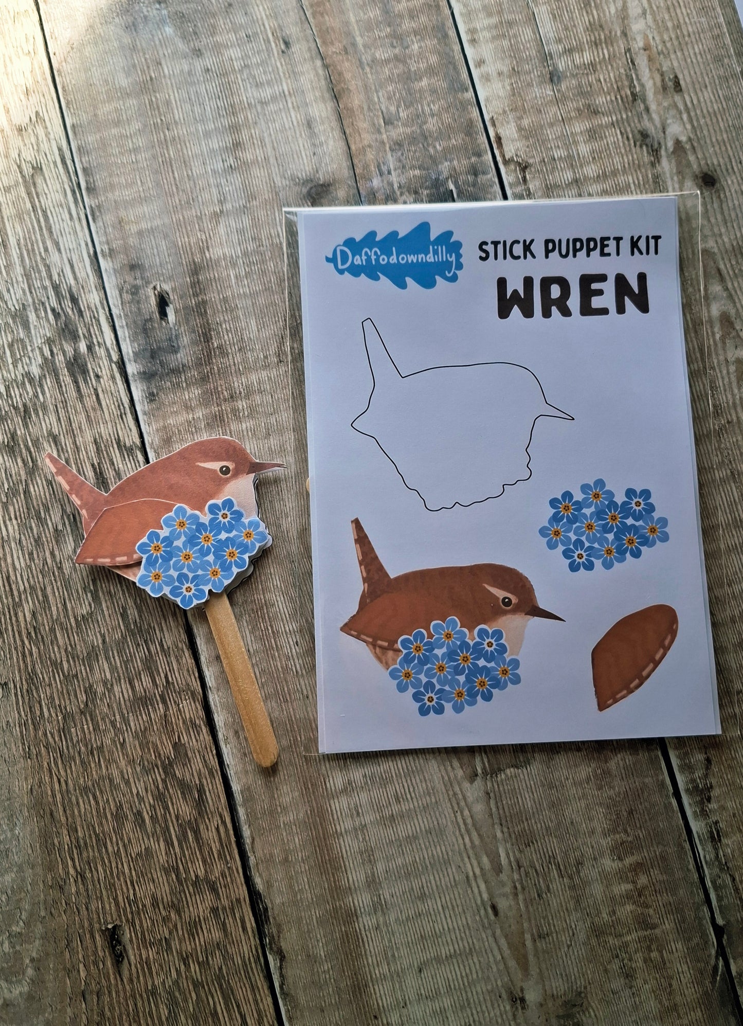 Wren Stick Puppet Kit