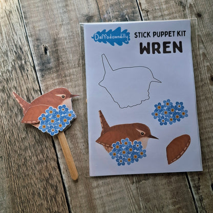 Wren Stick Puppet Kit