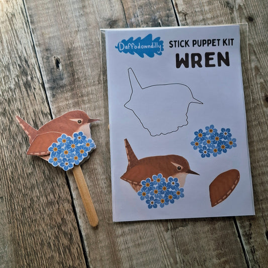Wren Stick Puppet Kit