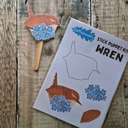 Wren Stick Puppet Kit
