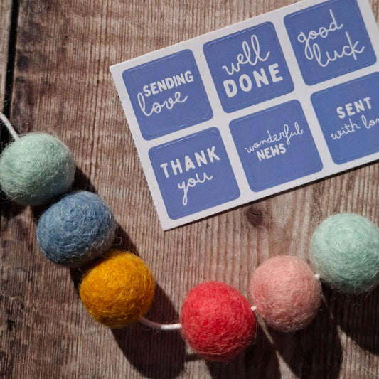 Little Messages Envelope Stickers - Set of 6