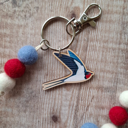 Swallow Bag Charm Keyring