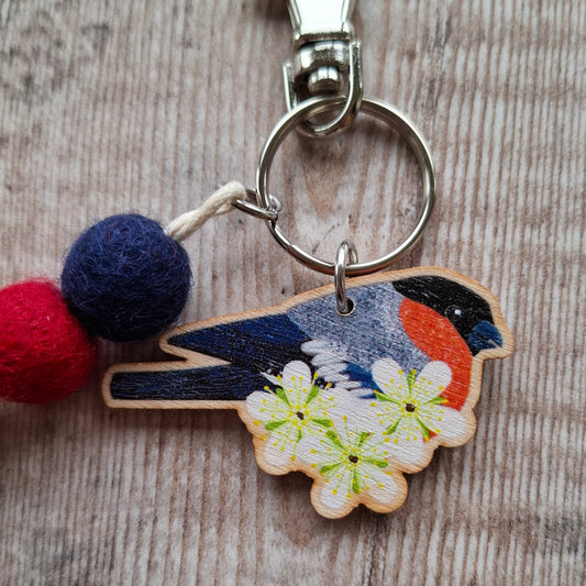Bullfinch Bag Charm Keyring