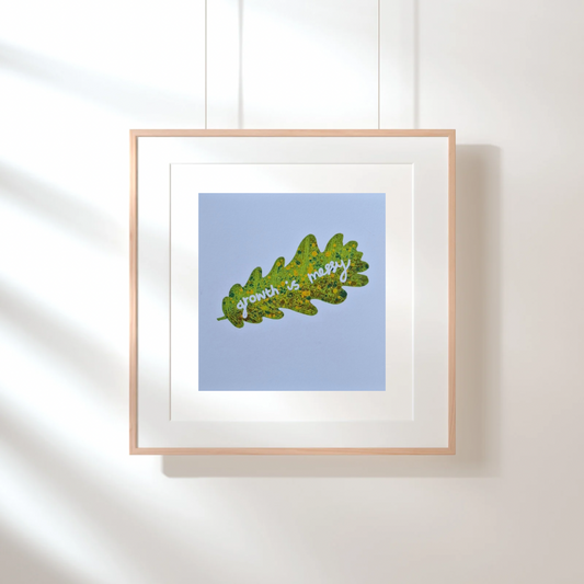 Growth is Messy Square Print