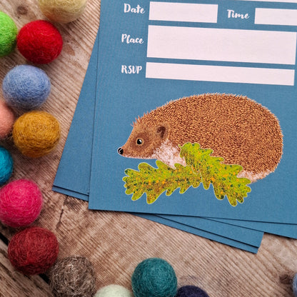 Hedgehog Party/Event invitations - Pack of 5
