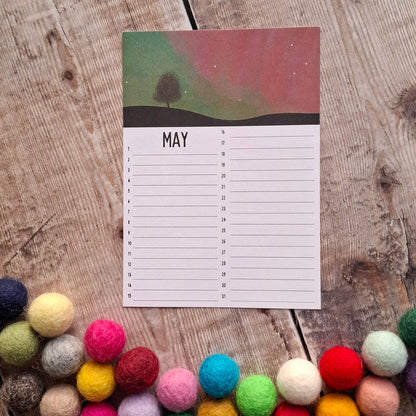 Birthday Calendar Sheets (new for 2025)