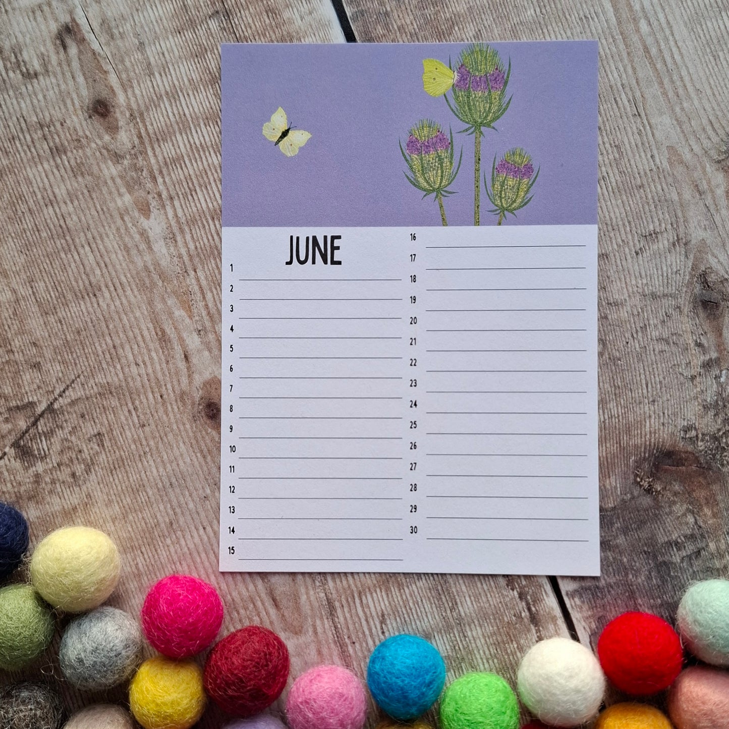 Birthday Calendar Sheets (new for 2025)