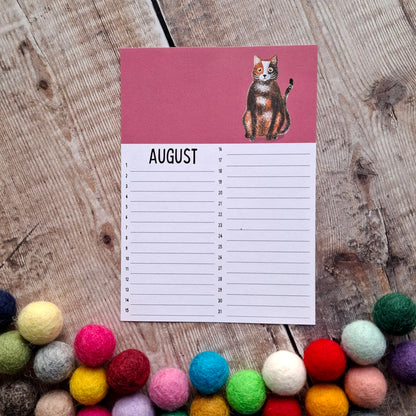 Birthday Calendar Sheets (new for 2025)