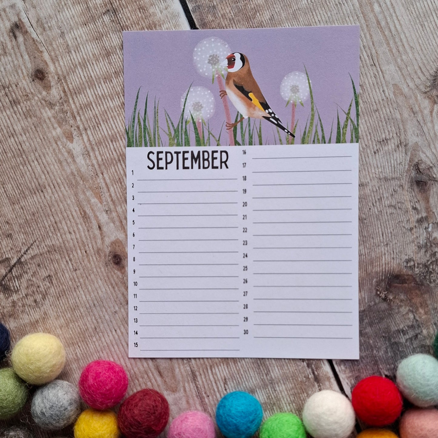 Birthday Calendar Sheets (new for 2025)