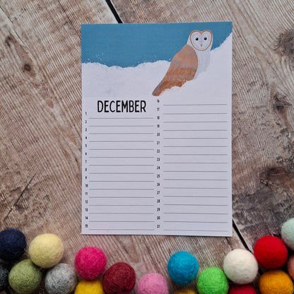 Birthday Calendar Sheets (new for 2025)