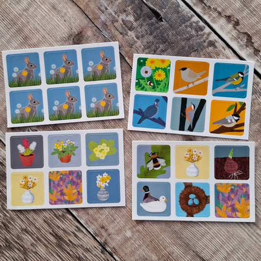 Spring Envelope Sticker Set - 24 stickers