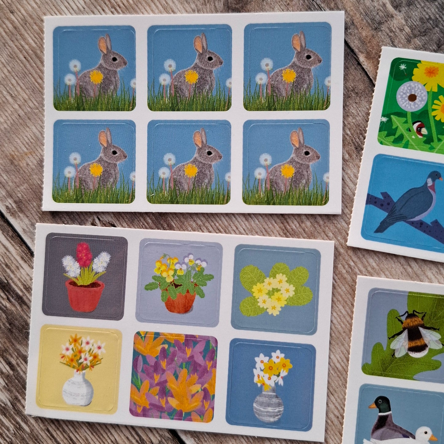 Spring Envelope Sticker Set - 24 stickers