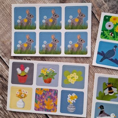 Spring Envelope Sticker Set - 24 stickers