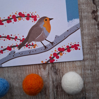 Winter Robin Gift Notes