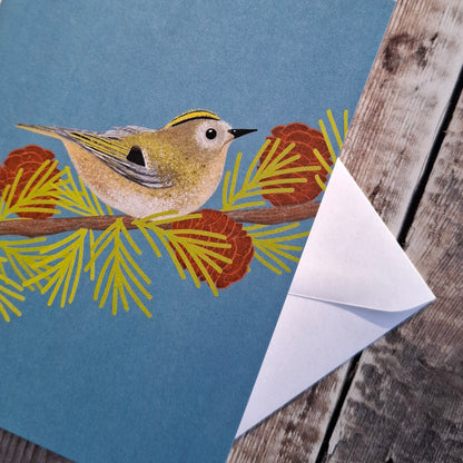 Goldcrest Greeting Card