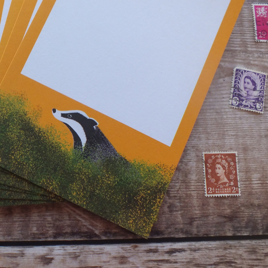 Sunset Badger Gift Notes
