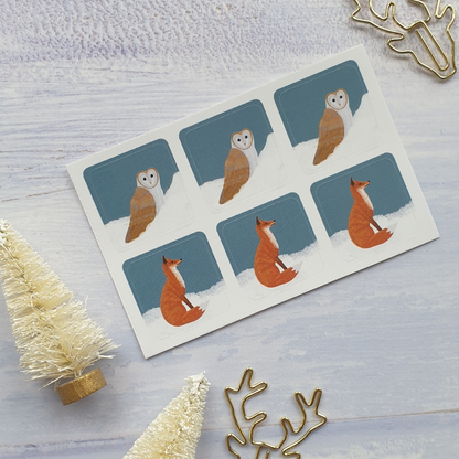 Christmas Envelope Sticker Selection Pack