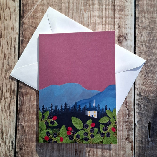 Autumn Cottage Greeting Card