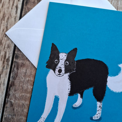 Border Collie Greeting Card