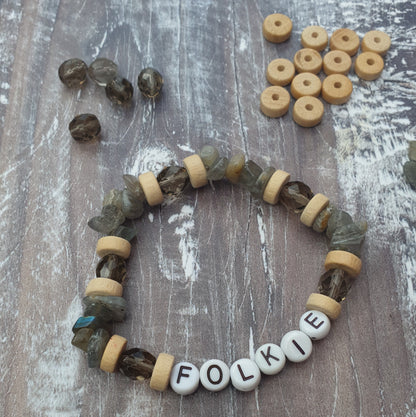 Folkie Labradorite Friendship Bracelet Kit