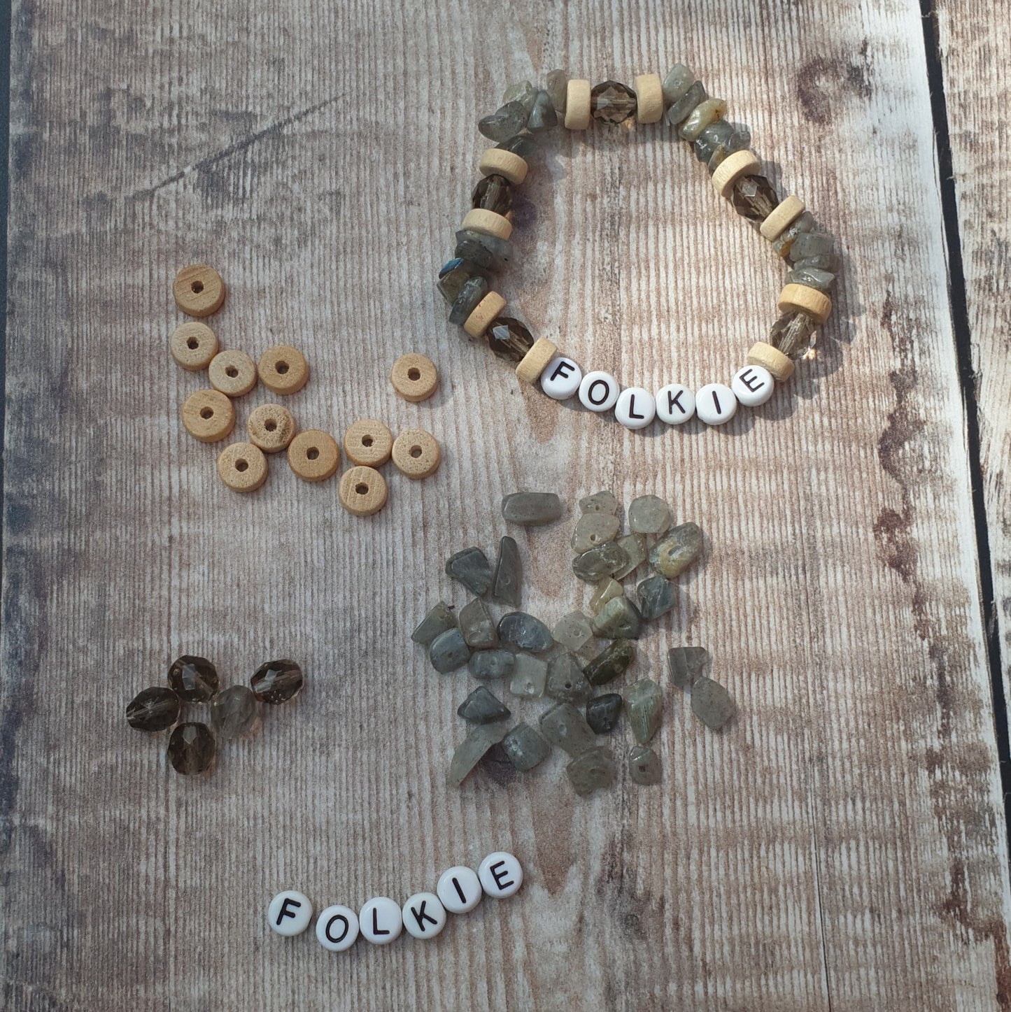 Folkie Labradorite Friendship Bracelet Kit