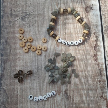Folkie Labradorite Friendship Bracelet Kit
