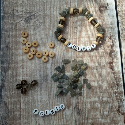 Folkie Labradorite Friendship Bracelet Kit