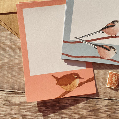 Long Tailed Tits and Wren Mini Notes Writing Set