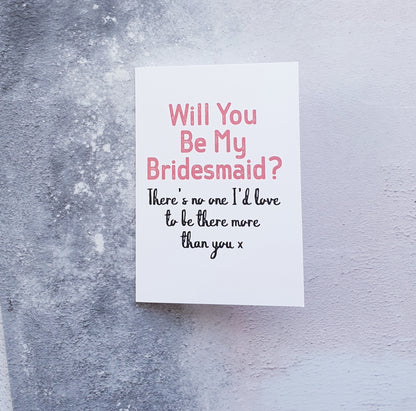 Bridesmaid's Invitation Card