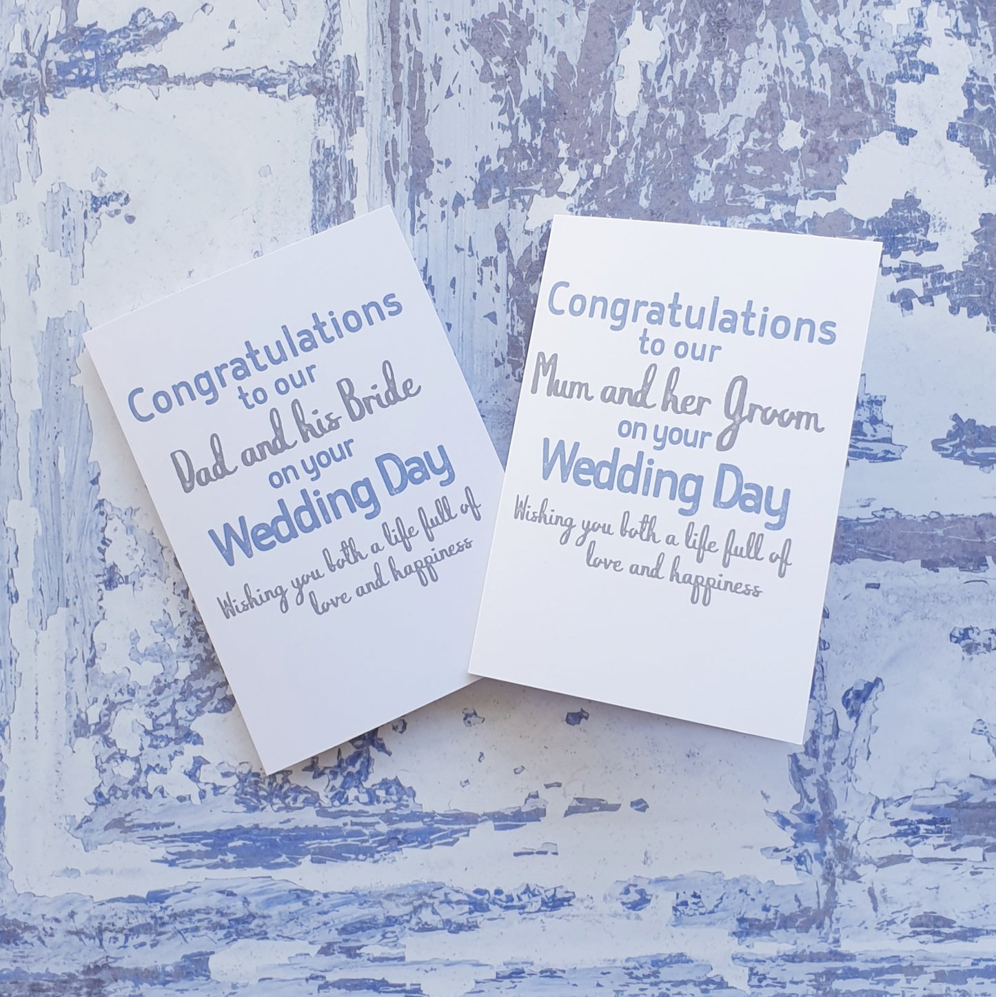 Wedding Congratulations to our Dad and his Bride Greeting Card