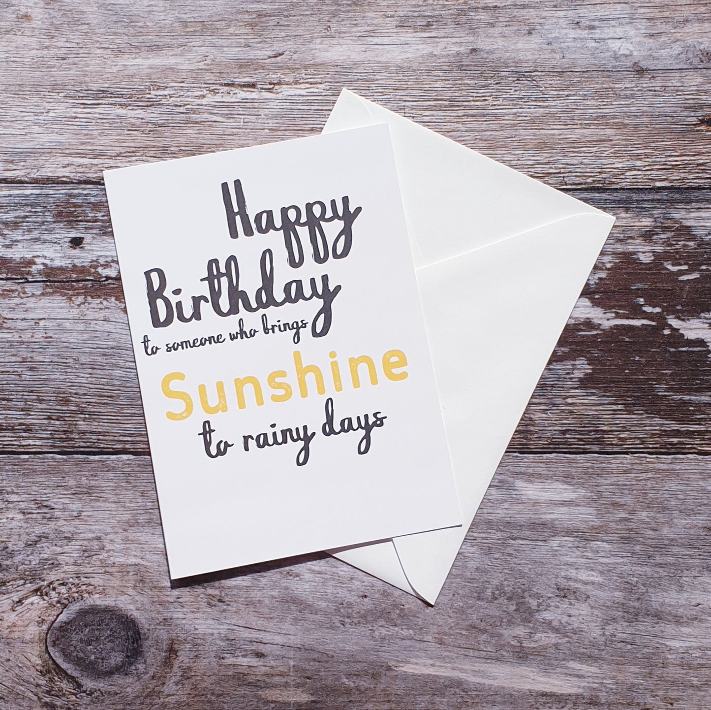 Happy Birthday Sunshine Greeting Card