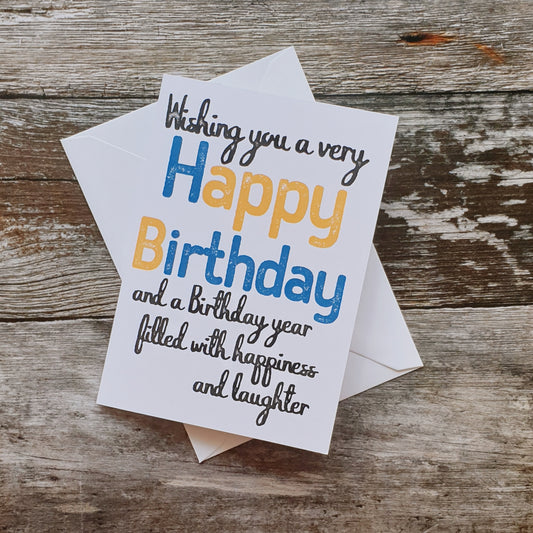 Happy Birthday Greeting Card